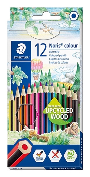 Staedtler barvni svin?nik Noris Upcycled Wood set (12)